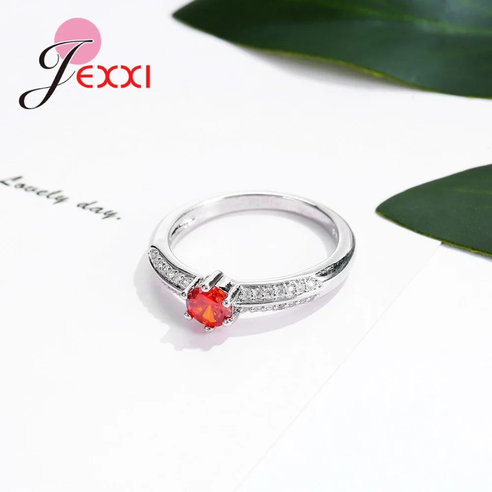 Trendy Pure 925 Sterling Silver Wedding Band Rings Luxury White CZ Cubic Zirconia Engagement Jewelry For Women Men Bijoux | Украшения и