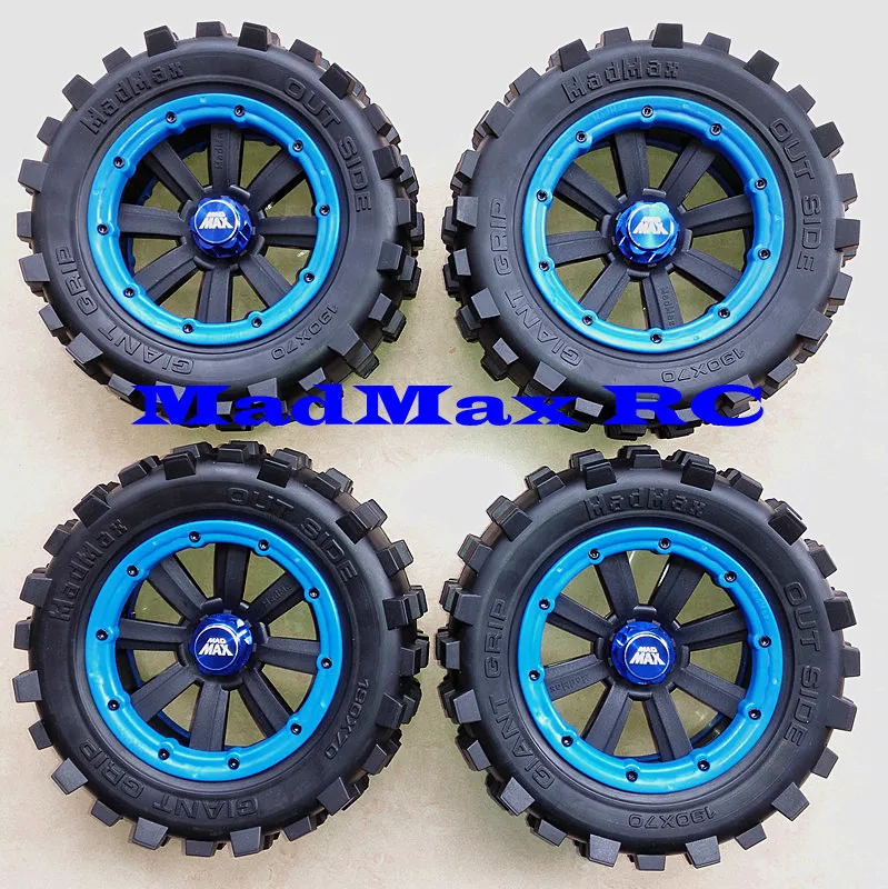 Большие маникюрные шины MadMax с оправой beadlock 4 шт./компл. для 1/5 TRAXXAS XMAXX 190x70 мм +