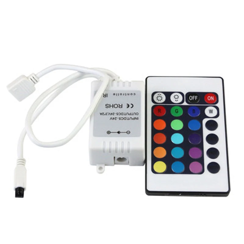 Лучшая цена! 2 шт./лот 24key инфракрасный контроллер для 5050/3528 LED RGB светодиодные