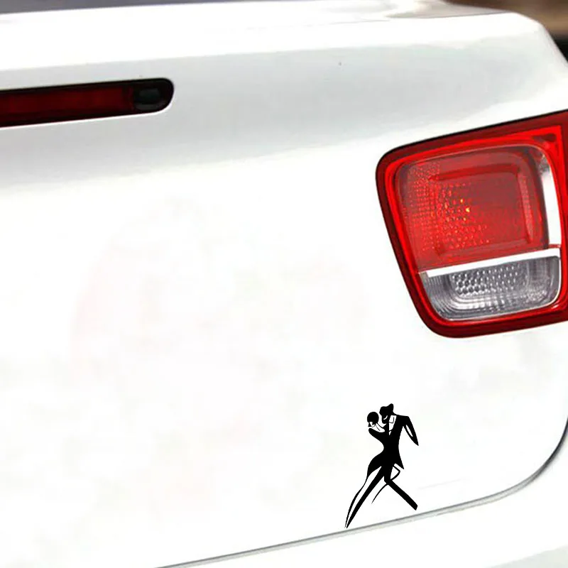 

QYPF 11.3*17.7 Fashion Aerobic Exercise Dancing Decor Car Sticker Silhouette Accessories Vinyl C16-2018