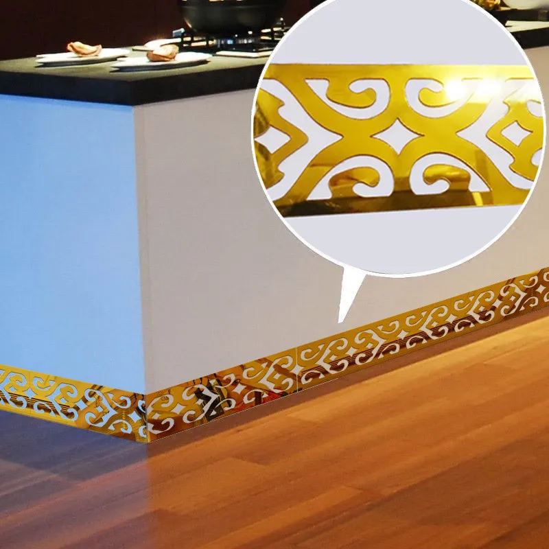 2019 новая квадратная линия талии плинтус потолок стены декоративный бордюр | Дом и