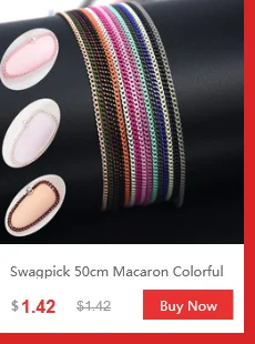 Swagpick 20 см, 0,8 мм-2,0 мм, цепочка для ногтей, модный дизайн, сделай сам, цветная металлическая маленькая цепочка для типсов, украшения для ногтей