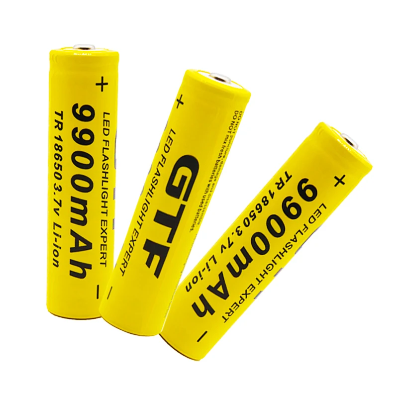 2 ~ 20 шт 100% Новый 3 7 V литий-ионный 18650 аккумулятор 9900mah перезаряжаемый для