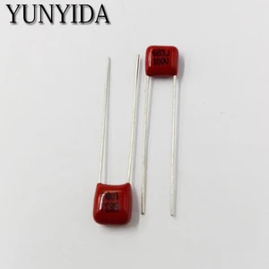 Бесплатная доставка 10 шт, CBB 683J 100V 0,068 мкФ 68NF P5mm Металлизированный пленочный конденсатор