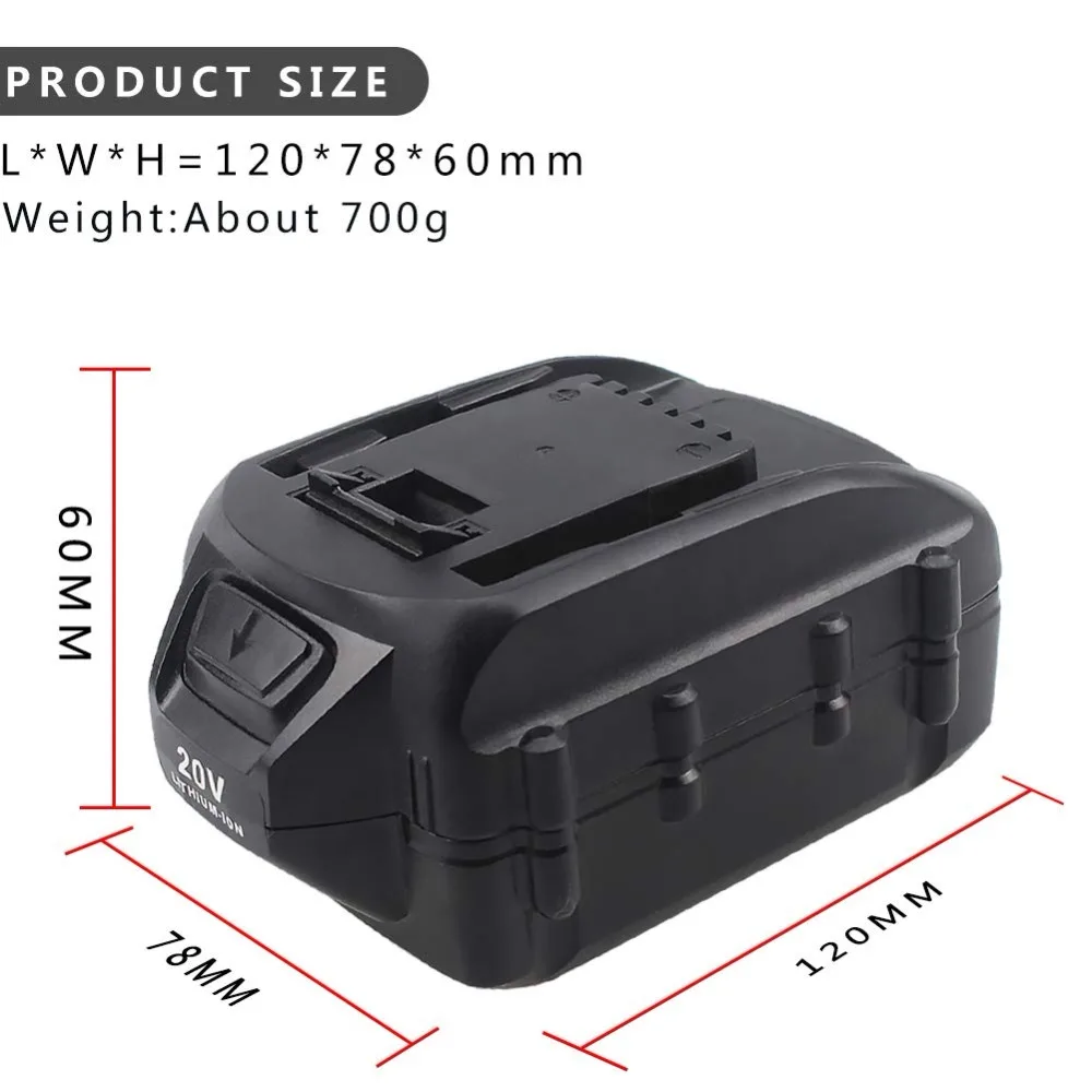 Waitley WA3520 20V 5.0AH литий-ионная аккумуляторная батарея для Worx WG545 WG155 WG255 WG251 WG151 WG151.5