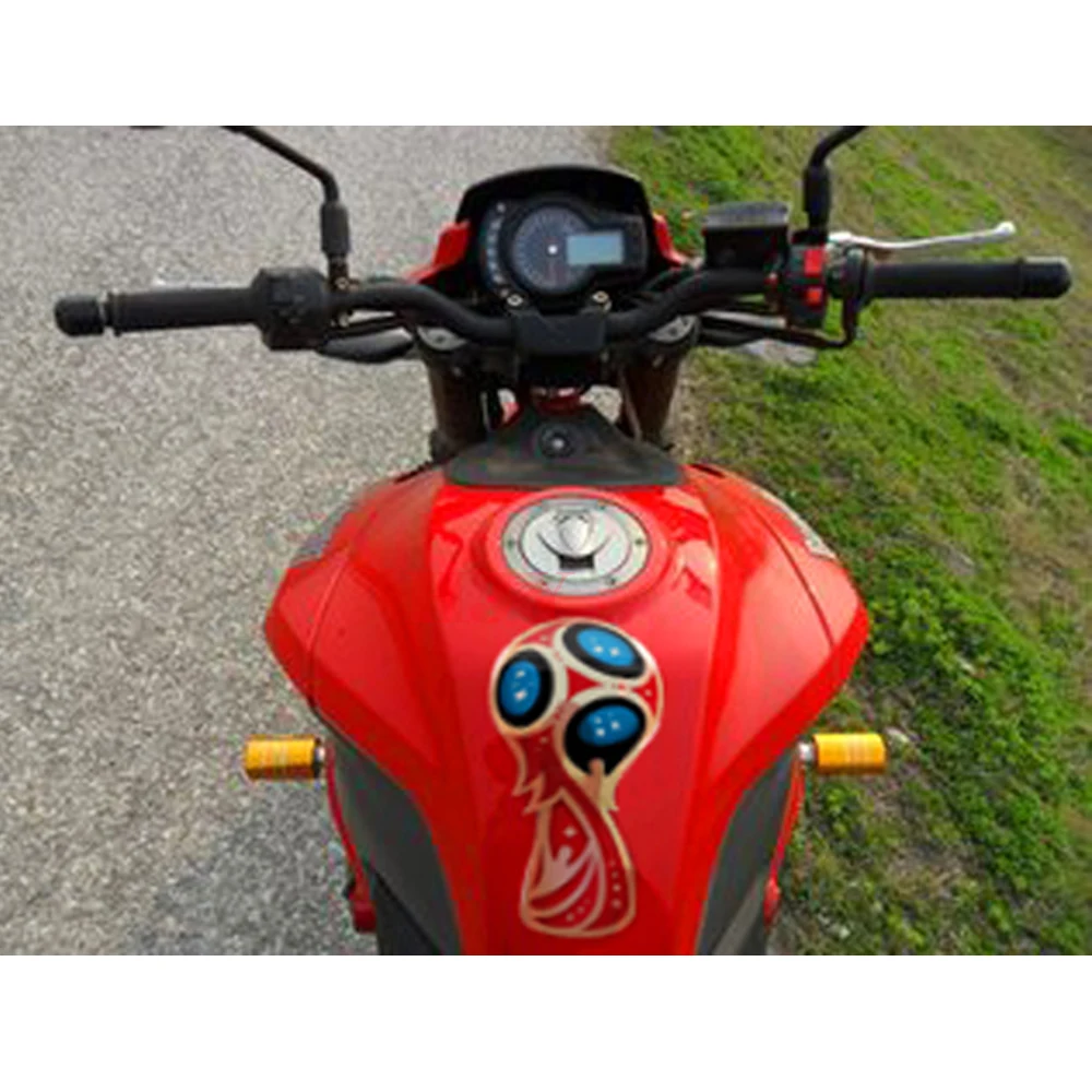 3D наклейка на мотоцикл Кубок мира по футболу Защитная Наклейка бензобак гоночный