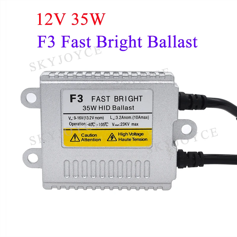 AC 12V 35W F3 Быстрый старт HID балласт FBI 5500K ксенон H7 H1 H3 9005 HB4 H11 лампа Яркий комплект для