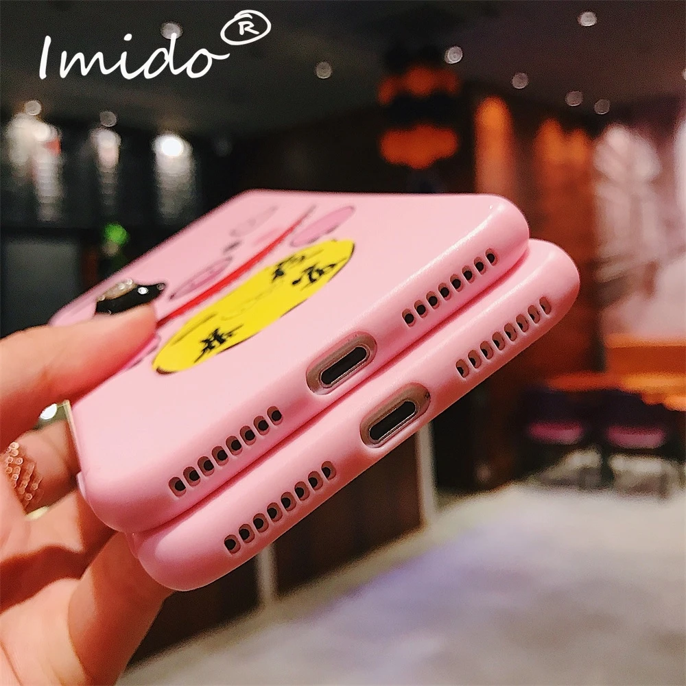 Симпатичные Свинья печати чехол для iPhone X XS MAX XR задняя крышка ТПУ 6 7 8 плюс Кунг-Хай