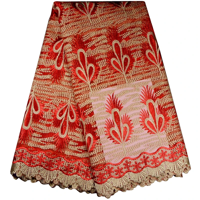 Африканский Вышивки Высокого Качества Африканская Шнур Кружева Органзы