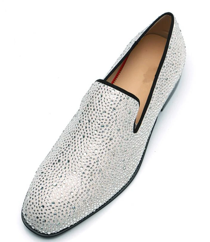 Мужские модельные туфли белые кожаные на плоской подошве с острым носком