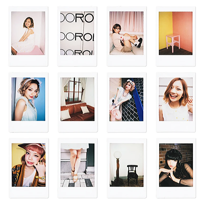 Fujifilm Instax Mini 8 мгновенная камера желтый + Fuji белый край 100 пленка крупным планом