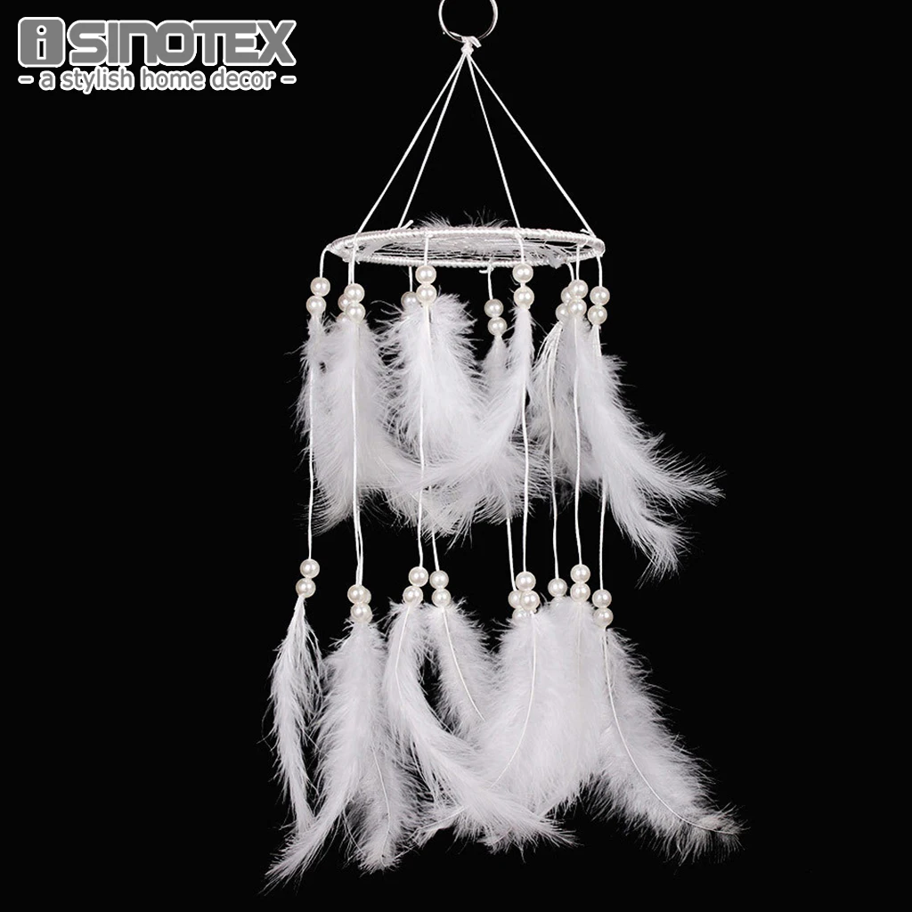 Новейший ручной работы Ловец снов с искусственным дизайном подарок в белом