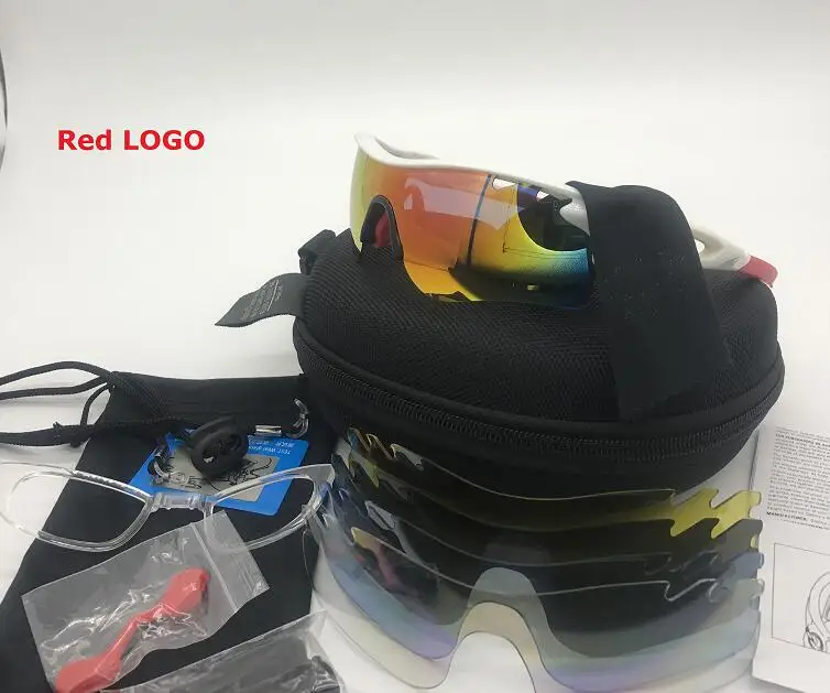 5 lens Polarized Солнцезащитные очки для велоспорта, поляризационные, для шоссейного велосипеда, солнцезащитные очки, 5 линз, для улицы, для горного спорта, для бега, для верховой езды, очки для велосипеда, Oculos - Цвет: 5 lens Polarized
