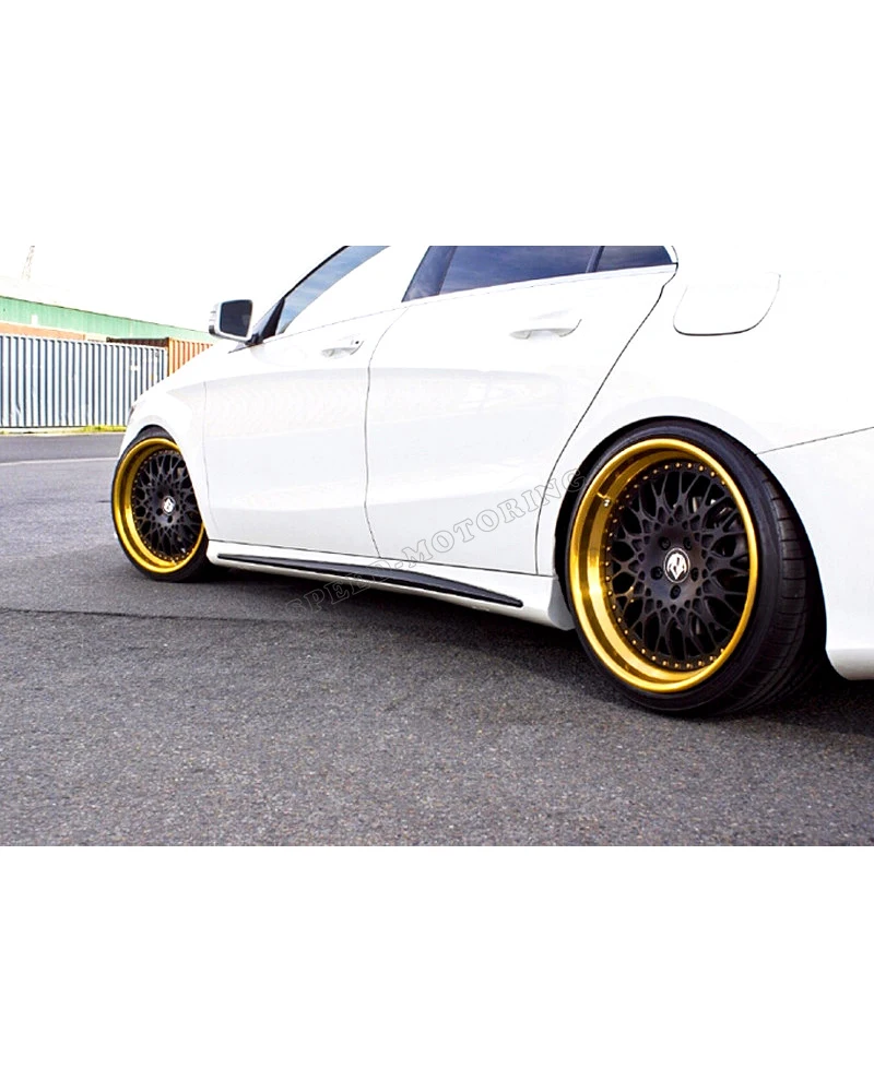 Боковые юбки из углеродного волокна фартук для кузова Mercedes Benz CLA Class CLA180 CLA250 CLA200 2014