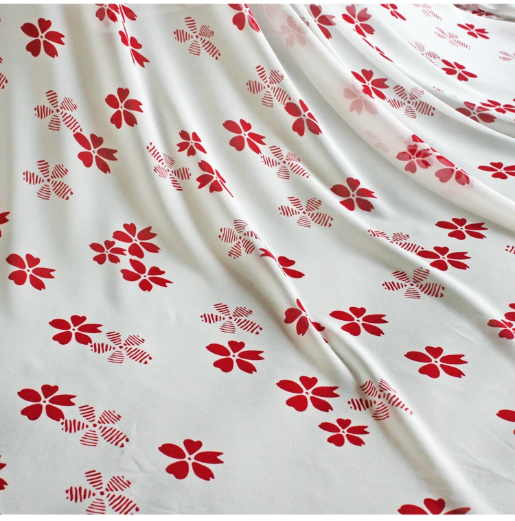 150 см Ткань с принтом измерительная Перспектива шифоновая ткань материал