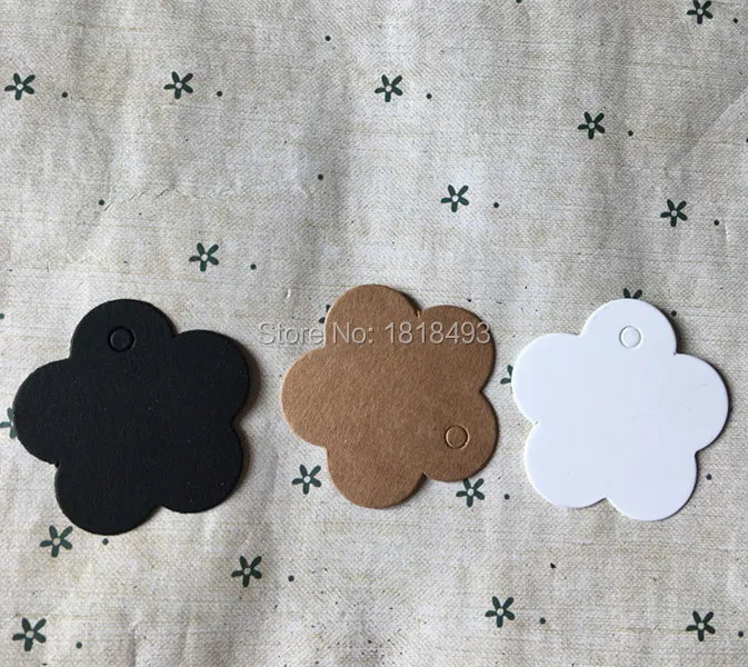 

free shipping wholesales cute blank paper tag 4cm/DIY card/baking price tag/clothing printed label/kraft paper tag 500 pcs a lot
