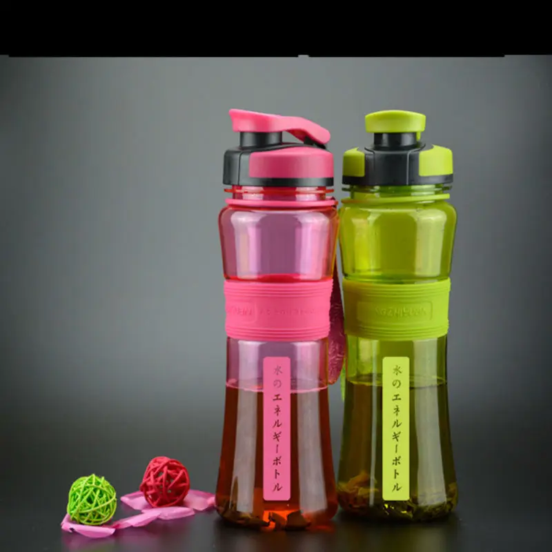 550 мл пластиковый шейкер бутылки портативная Спортивная бутылка для воды с