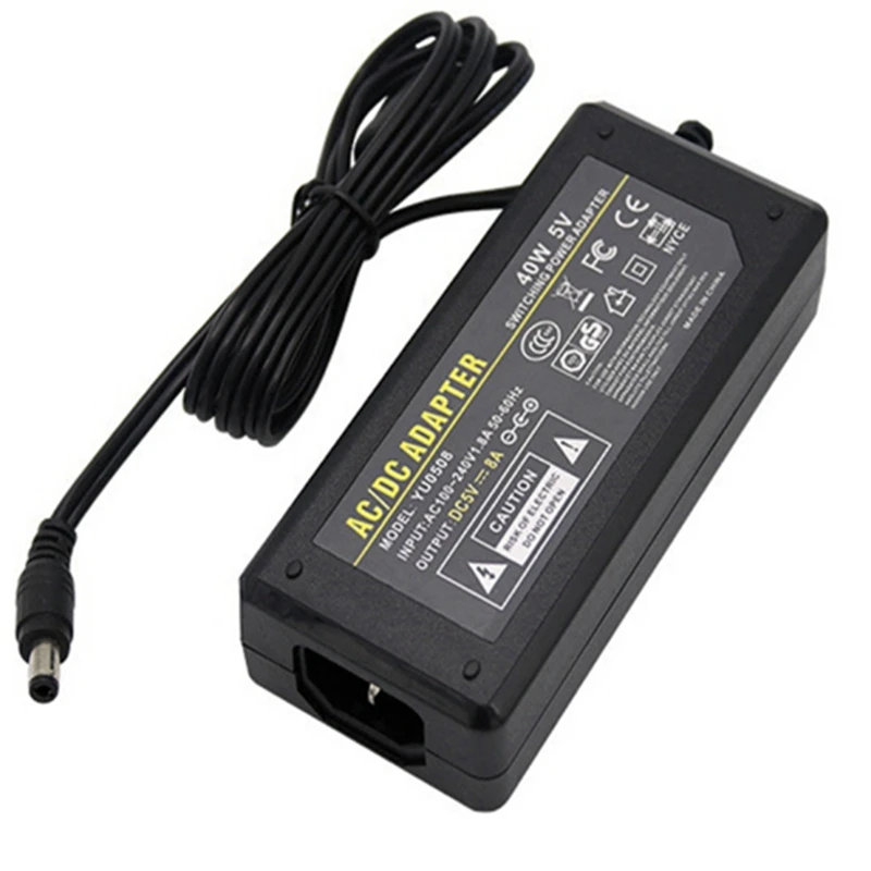 AC 110V 220V к DC 5 V/12 V/24 V 1A 2A 5A 8A 10A led адаптер электрического питания Универсальное