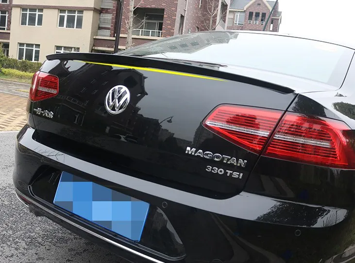 Для Volkswagen Passat B8 спойлер 2018 2019 Magotan Высокое качество ABS Материал заднее крыло
