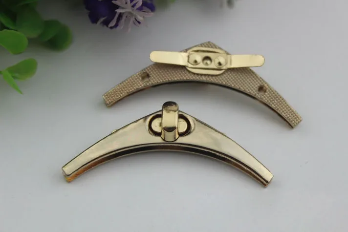 50 шт./лот аксессуары для багажа Золотое литье твист замок arc сумка на замке | Багаж