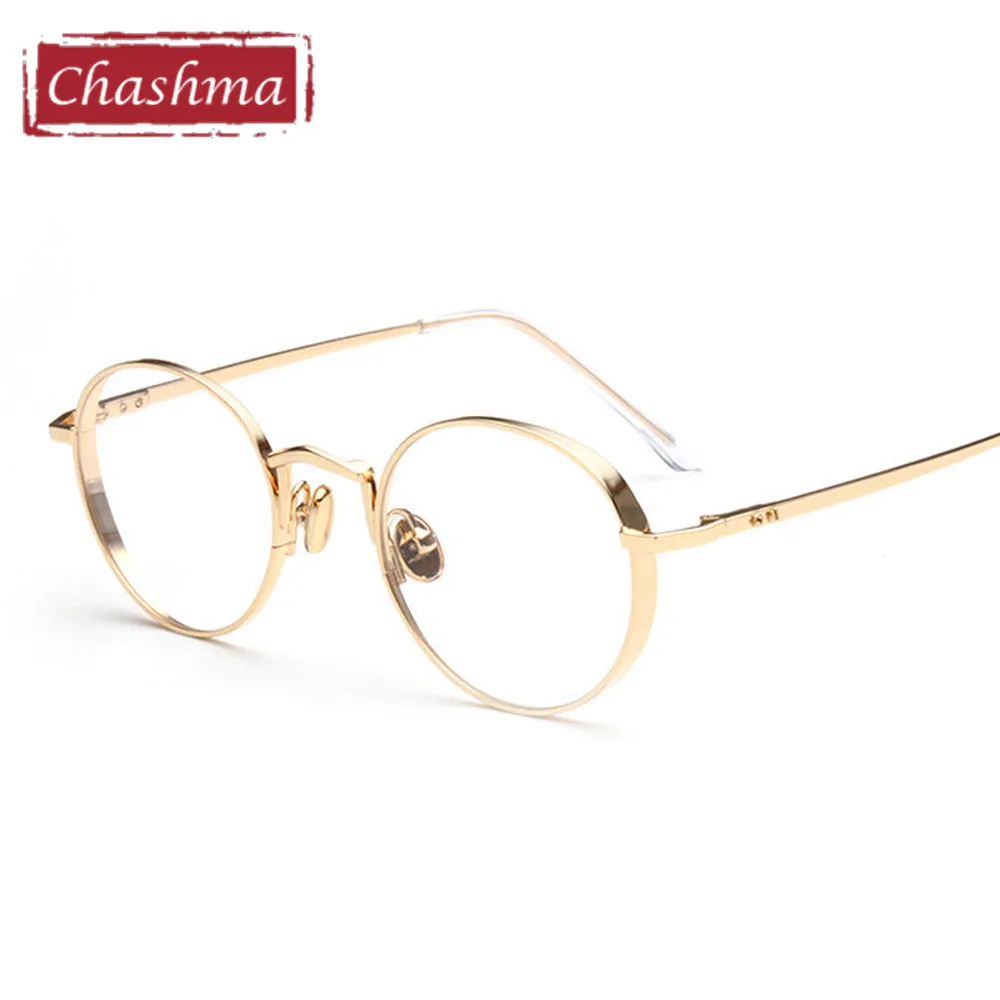 Брендовые трендовые круглые очки Chashma оправа для очков по рецепту винтажная