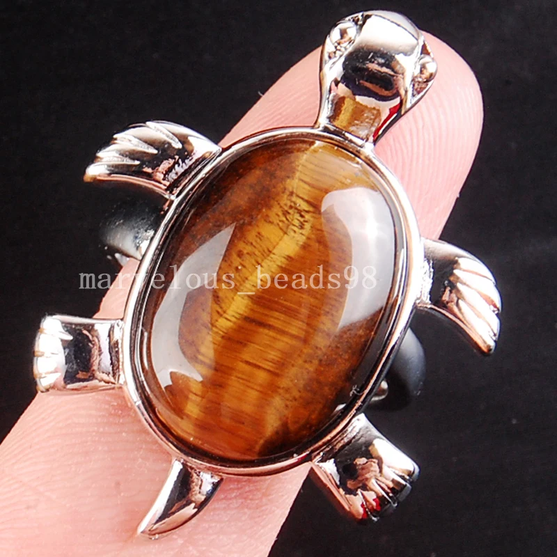 Бесплатная доставка красивое ювелирное изделие черепаха с тигровым глазом для