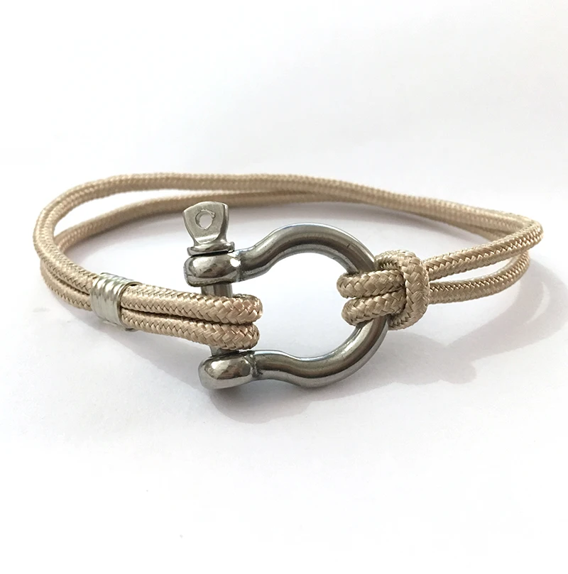 Новый модный очаровательный Паракорд браслет для мужчин с двойной веревкой из
