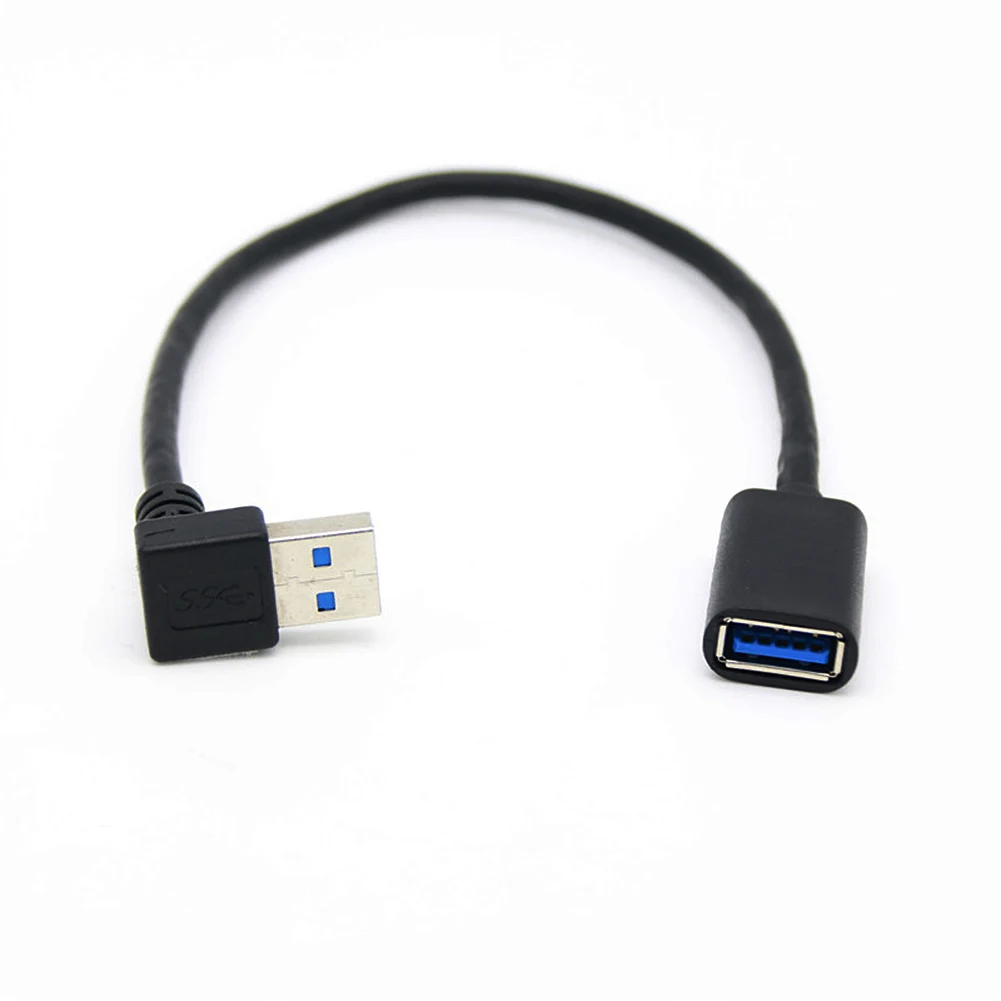 Удлинительный Кабель USB 3 0 с углом поворота 90 градусов штырь-гнездо