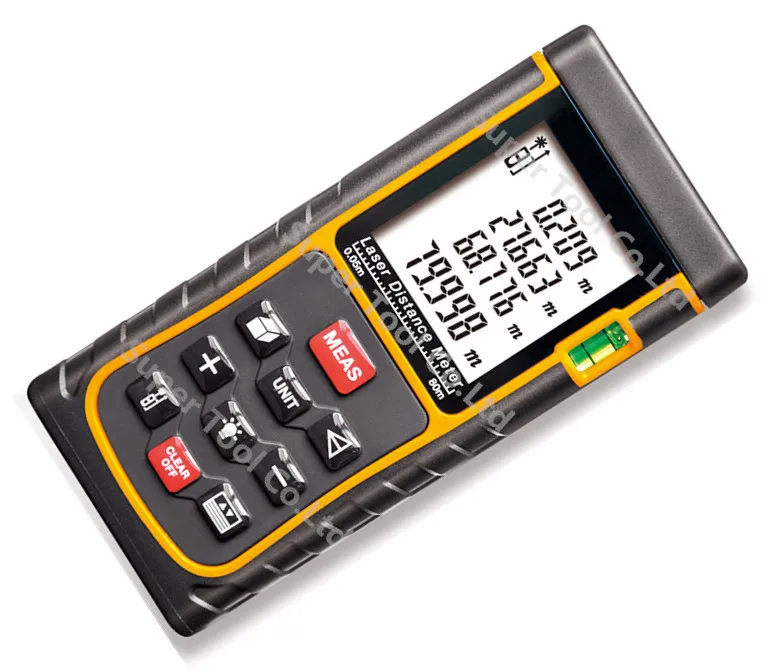 Цифровой лазерный дальномер 80 м лазерная рулетка измерительная