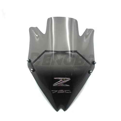 Для Kawasaki Z750 z 750 Z750R Мотоцикл Обтекатели ветрового стекла ветровые стекла двойной пузырь - Цвет: with z750 sticker