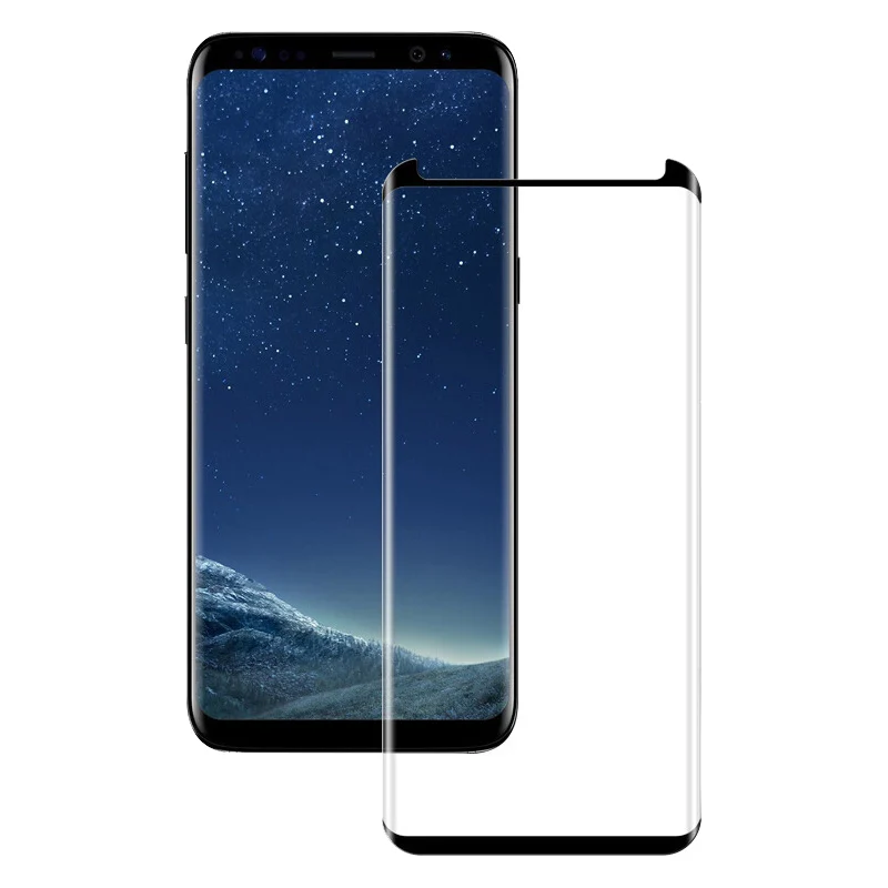 Защитное стекло закаленное 6D для Samsung Galaxy S8/S9 Plus/Note 8/9/S7 Edge | Мобильные телефоны и