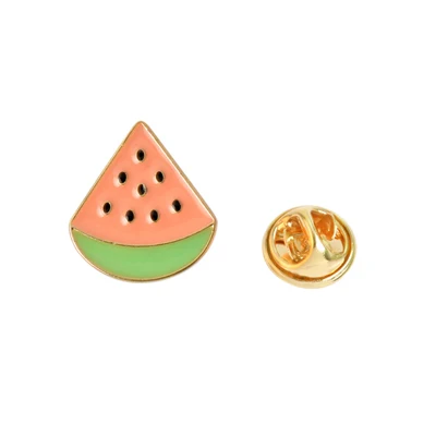 watermelon 1 шт. Кот арбуз металлический значок брошки пуговицы заколки джинсовая куртка булавки украшения значок для одежды нагрудные булавки - Цвет: watermelon