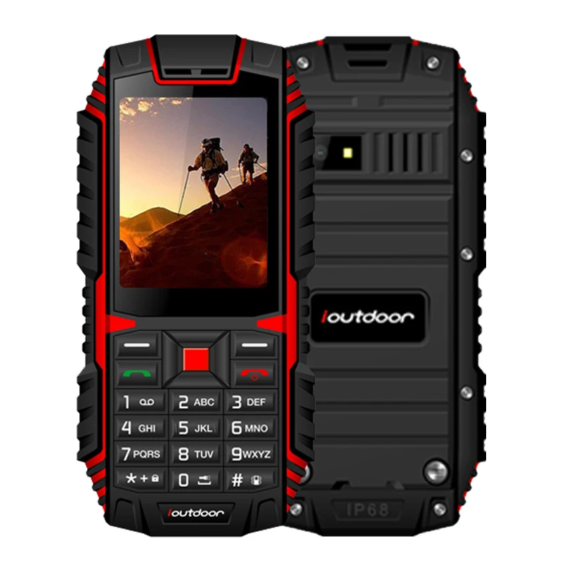 Iоткрытый T1 IP68 Водонепроницаемый телефон 2 4 &quotMP3 MP4 2MP задняя камера FM 2100 мАч