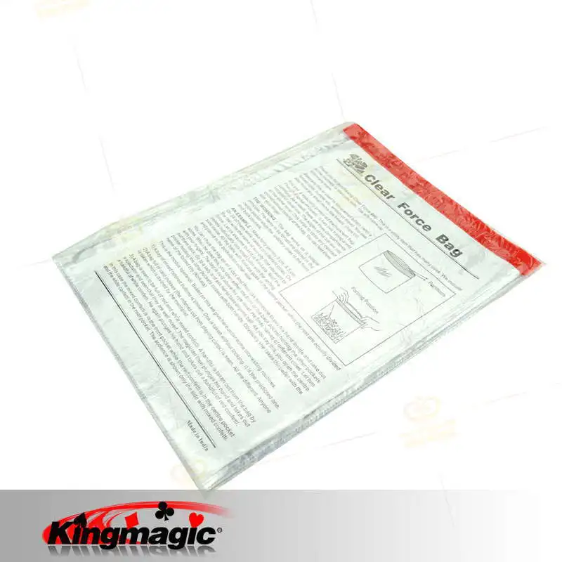 Прозрачная сумка для магических трюков ультратонкий аксессуар крупным планом |