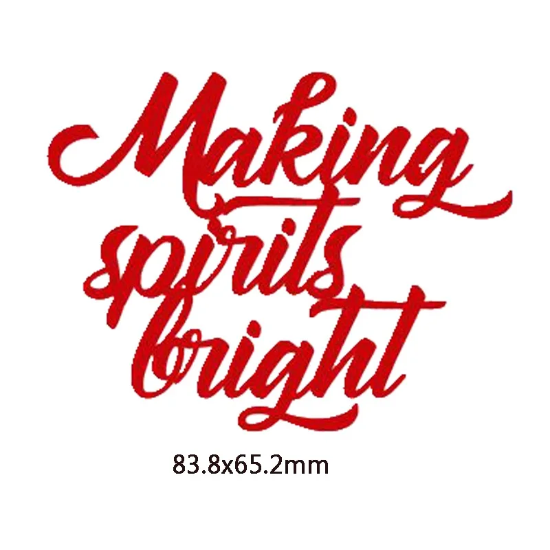 H2944Making Spirits Новые трафареты для поделок, бумажные карточки для скрапбукинга, поделки, альбом, фото, тиснение, Декор - Цвет: H2944Making Spirits