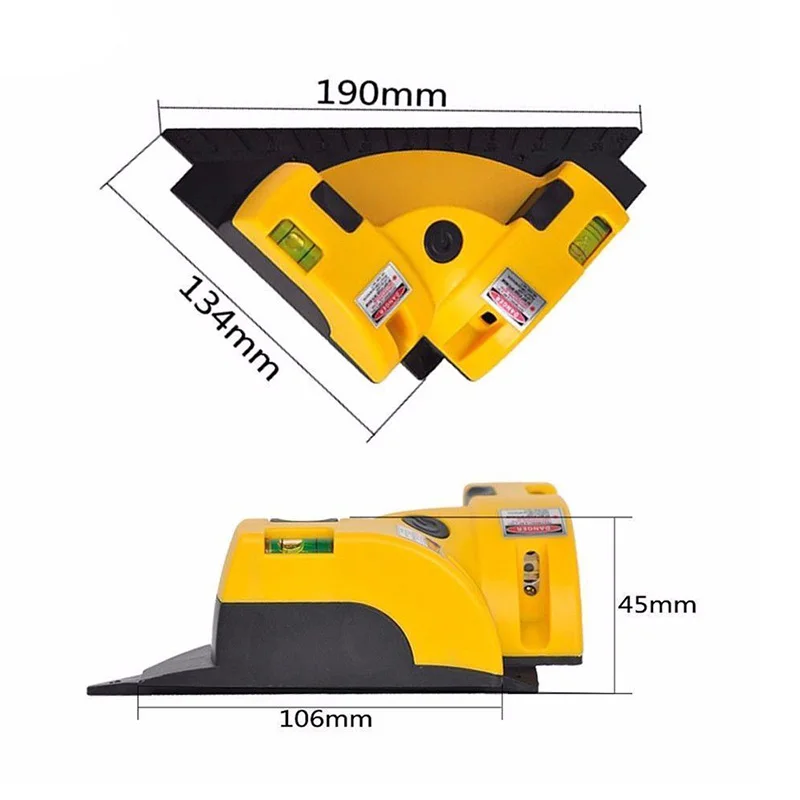 Под прямым углом 90 градусов по вертикали горизонтальную красный светильник