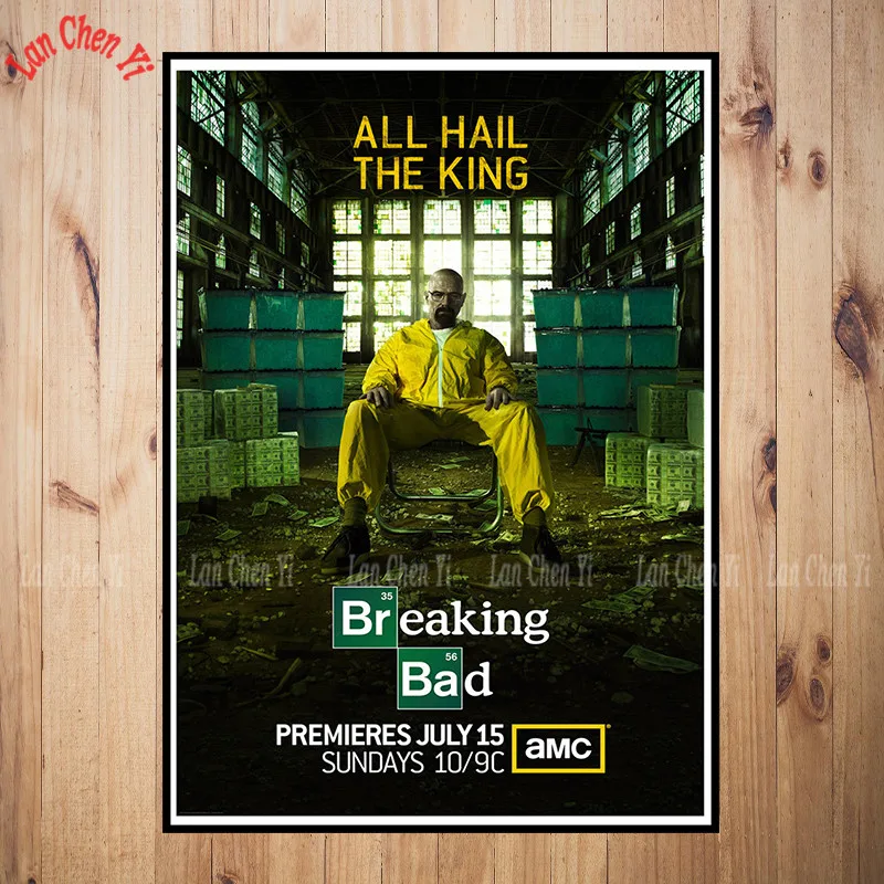 Коричневый Breaking Bad бумага с покрытием Плакат Бар Кафе Винтаж Высокое качество печати рисунок ядро декоративная живопись - Цвет: Коричневый