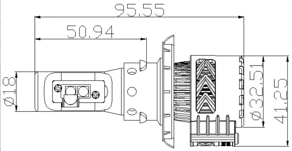 С большим количеством люменов на DC12 24V светодиодный головной светильник комплект
