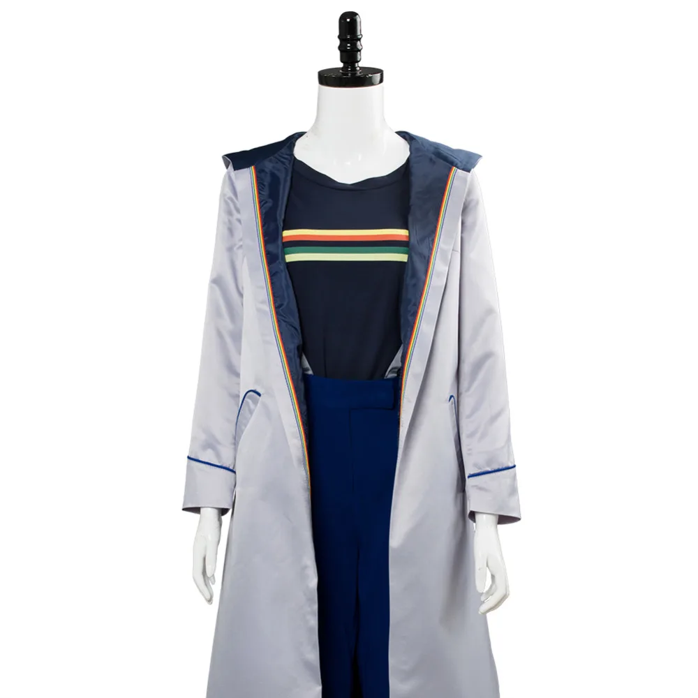 ТВ Доктор Кто Косплей Костюм Джоди Уиттакер наряд Dr. Who 13th косплей женский полный набор Хэллоуин костюм на заказ