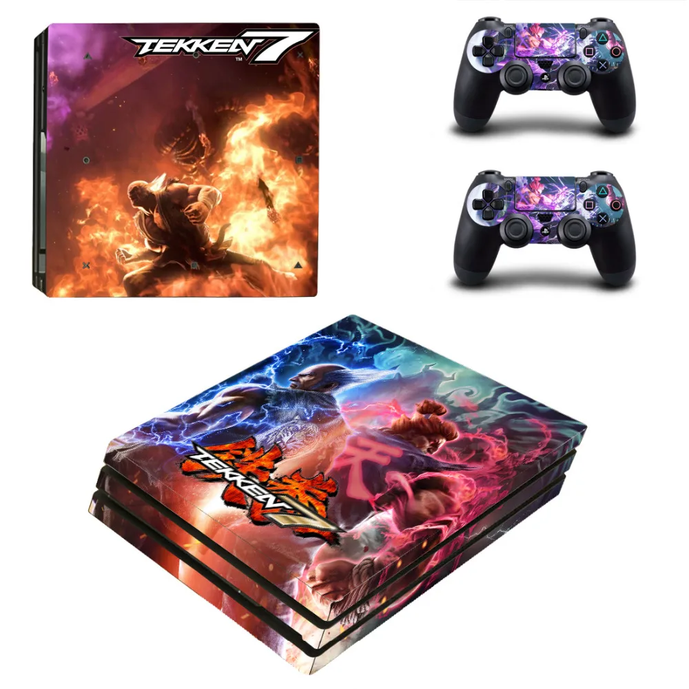Игра Tekken 7 PS4 Pro кожи наклейки для Sony PlayStation 4 консоли и контроллеры Dualshock