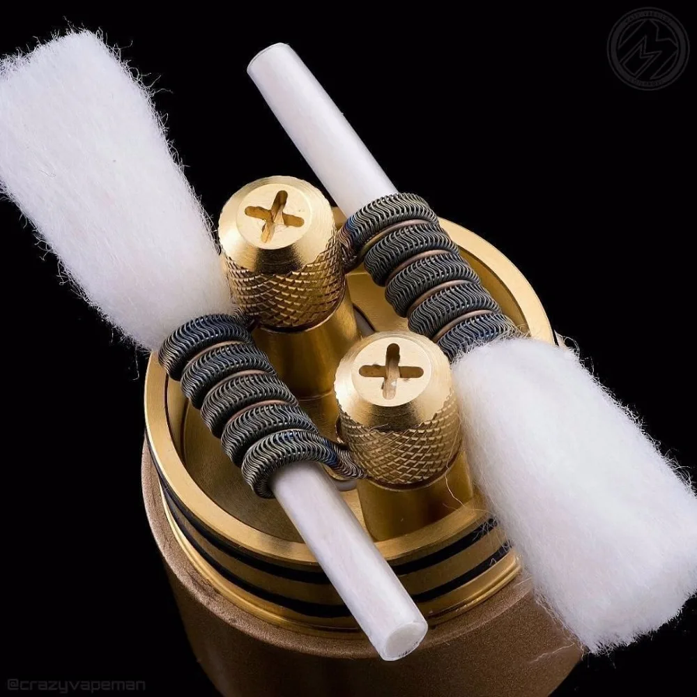 Augvape Druga RDA верхняя часть испарителя набор крышек зажим Snag системы 24 мм массивное