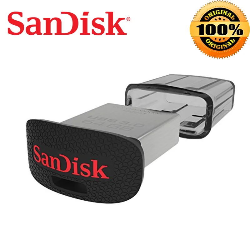 SanDisk usb флеш-накопитель 64 ГБ 32 128 Ультра подходит 3 0 до 130 м/с супер мини