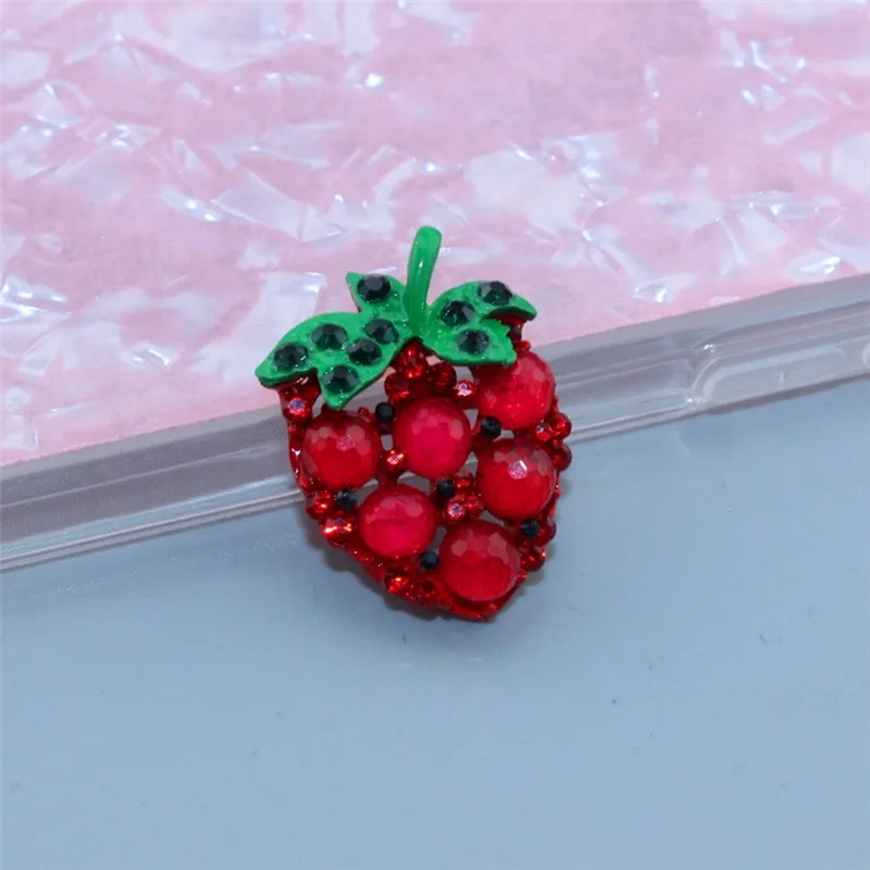 DIY Чехол для мобильного телефона, декоративные аксессуары, алмазные ананасы, клубники, наклейки для мобильного телефона