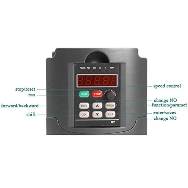 4kw 380 В переменного тока 5HP VFD частотно-регулируемый привод с частотно-регулируемым приводом преобразователь 3-фазный Вход 3-х фазный Инвертор Выходной частоты двигателя шпинделя