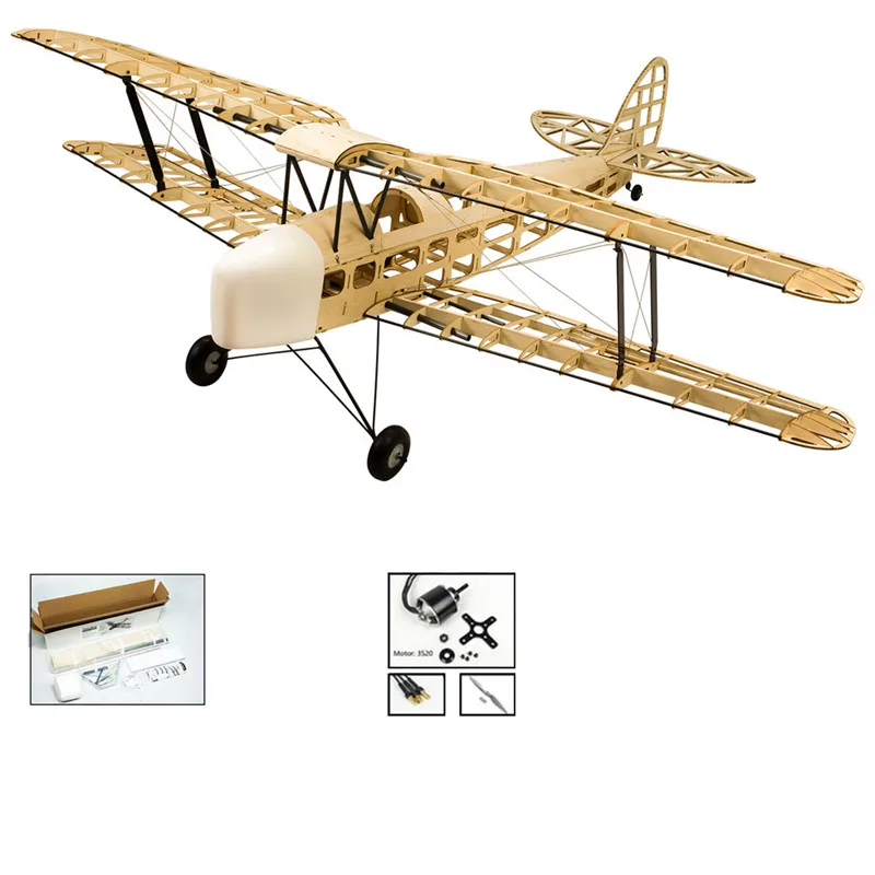 S0902 Крылья для танцев хобби S0901 S0902 S0904 S1401 J3 1,4 м/1,8 м тiger мoth 1400 мм пробкового дерева RC самолет комплект двигатель ESC и сервопривода для детей - Цвет: S0902