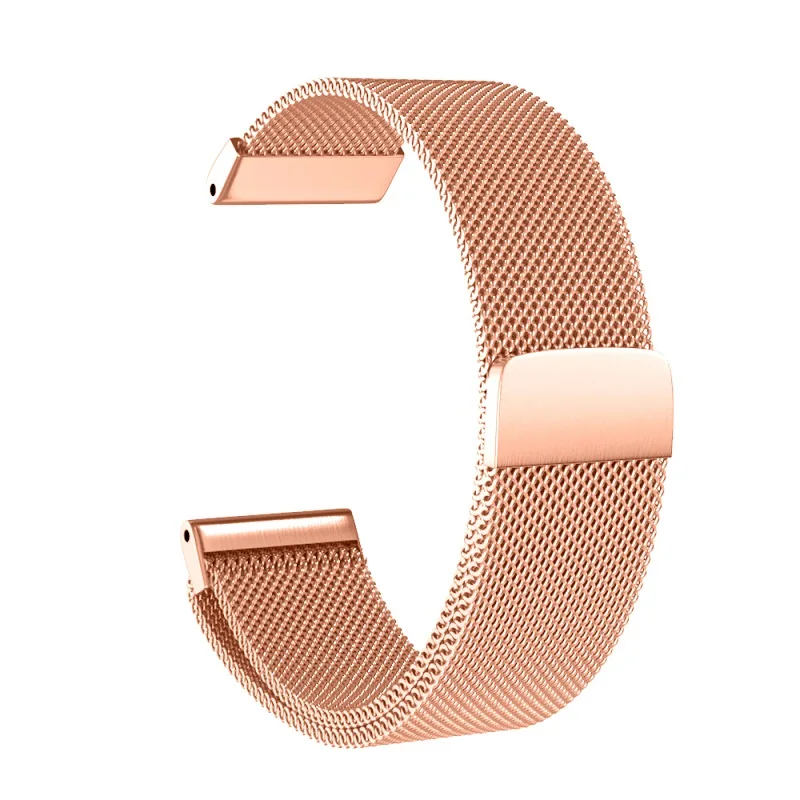 Rose Gold 22 мм Ширина Миланский Браслет Магнит ремешок для смарт-часов Garmin инстинкт группа Нержавеющая сталь ремешок для наручных часов для наручных gps-часов Garmin Fenix 5x/5 Plus металлический корпус Браслеты - Цвет ремешка: Rose Gold