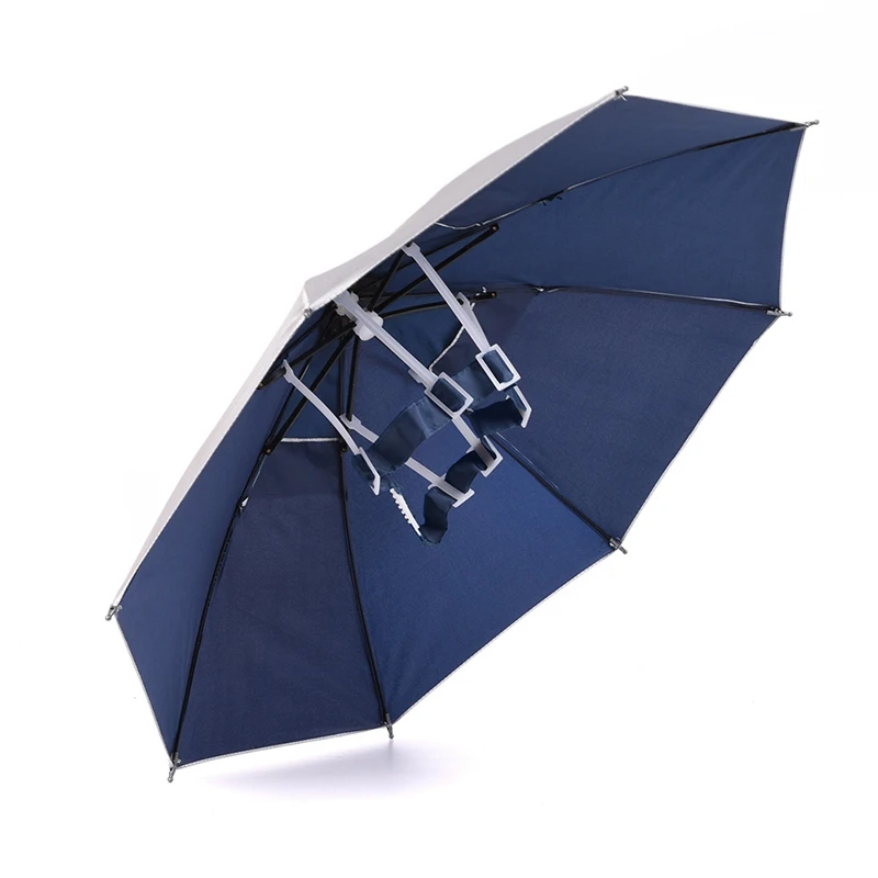 

Hand Free Fishing Cap Umbrella Hat Portable Foldable Sun Shade Sun Rain Cap Outdoor Fishing Camping Picnic Equipment