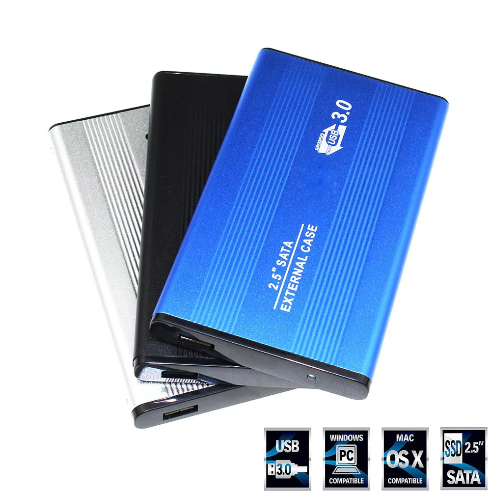2,5 дюймов ноутбук SATA HDD корпус для Sata USB 3,0 SSD HD жесткий диск Внешний корпус для хранения с USB 3,0 кабелем