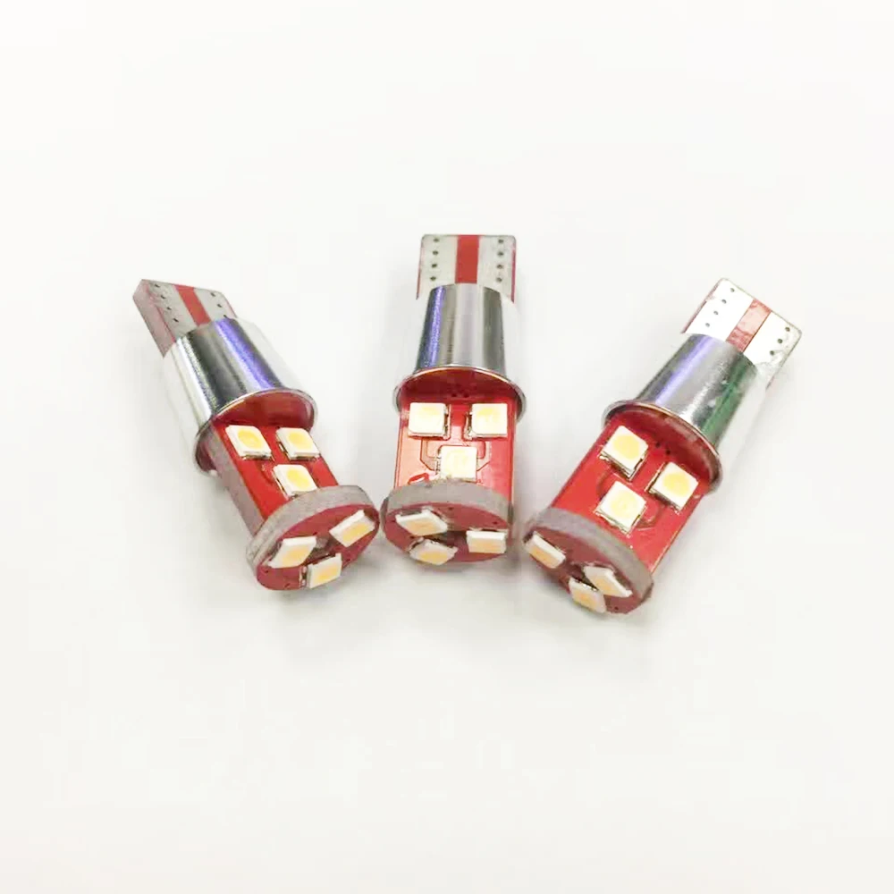 YSY 10pcsT10 w5w 164 198 9 smd 3030 canbus Авто Грузовик Мотоцикл клиновидный светильник боковые