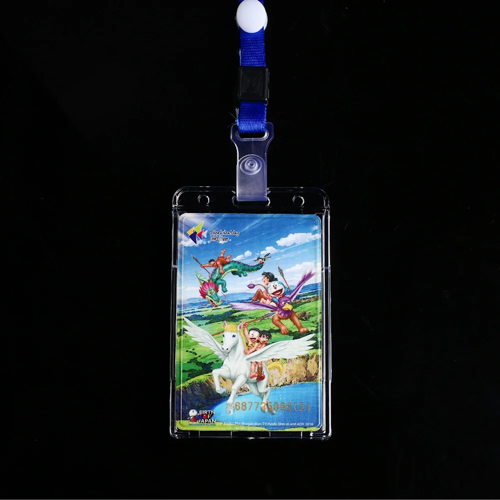 2Pcs/Lot Transparent Lanyards ID Badge Holder Card Cover For Protector Labels Portable Premium | Канцтовары для офиса и дома